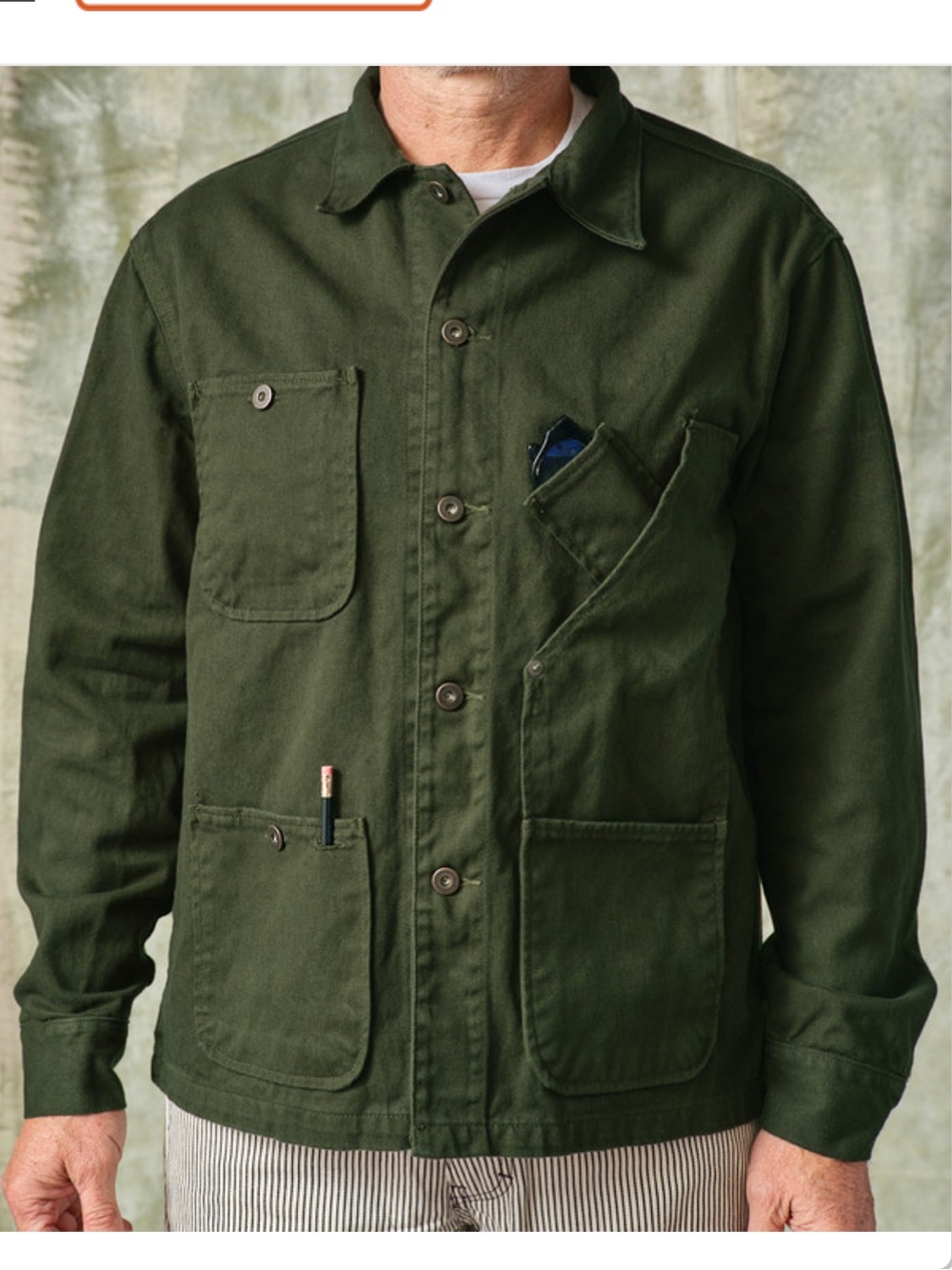 womens XL Olive Green Worker Jacket chore coat